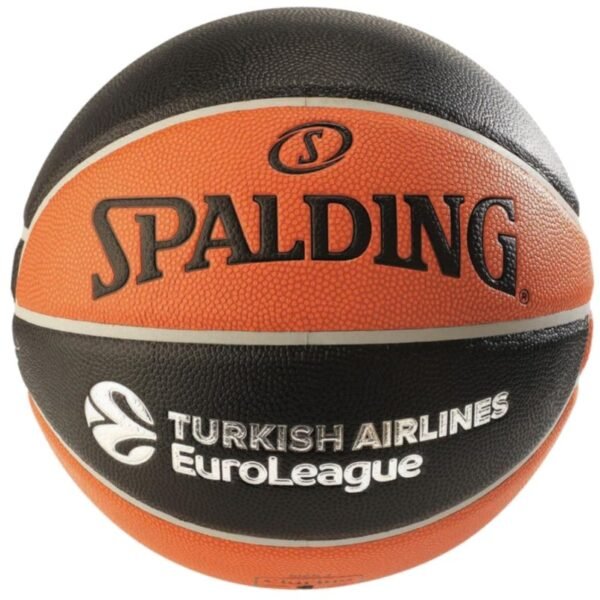 Spalding Euroleague TF-500 Ball 77101Z basketball – 7, Black