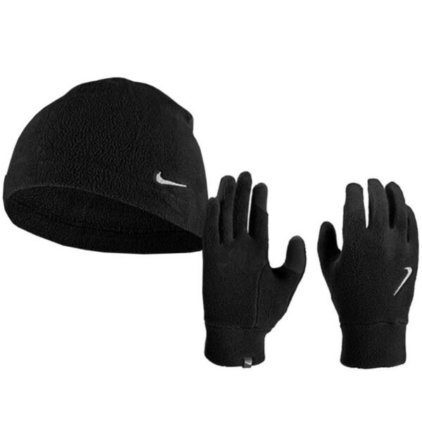 Nike Dri-Fit Fleece M gloves and hat N1002578082 – L/XL, Black