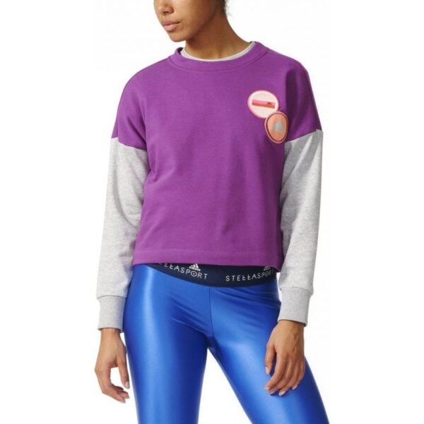 adidas Stella Mccartney Walk Crew W AP6161 sweatshirt – XL, Violet