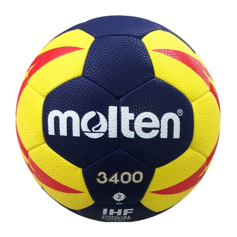 Molten 3400 H2X3400-NR handball ball – N/A, Navy blue, Yellow