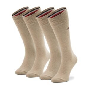 Tommy Hilfiger socks 2 pack M 371111 369 – 43-46, Beige/Cream
