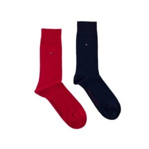 Tommy Hilfiger socks 2 pack M 371111 085 – 39-42, Red, Navy blue