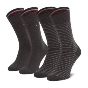Tommy Hilfiger socks 2 pack M 100001496 201 – 43-46, Gray/Silver