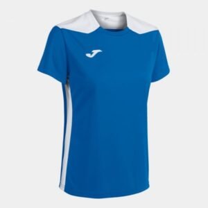 Joma Championship VI Short Sleeve T-shirt W 901265.702 – M, White, Blue