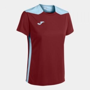 Joma Championship VI Short Sleeve T-shirt W 901265.682 – M, Red, Blue