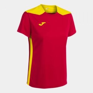 Joma Championship VI Short Sleeve T-shirt W 901265.609 – 2XS, Red, Yellow