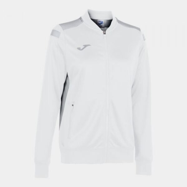 Joma Championship VI Zip Sweatshirt W 901267.211 – 2XL, White, Gray/Silver