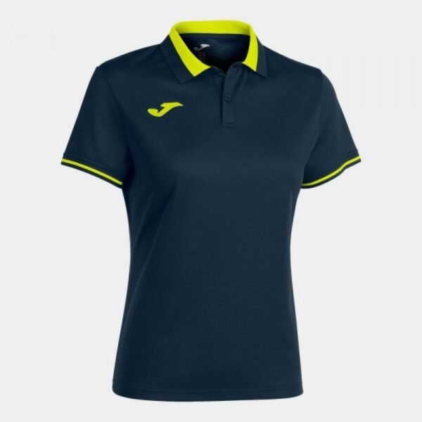 Joma Championship VI Short Sleeve Polo T-shirt W 901272.321 – XS, Navy blue, Yellow