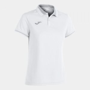 Joma Championship VI Short Sleeve Polo T-shirt W 901272.211 – XS, White, Gray/Silver