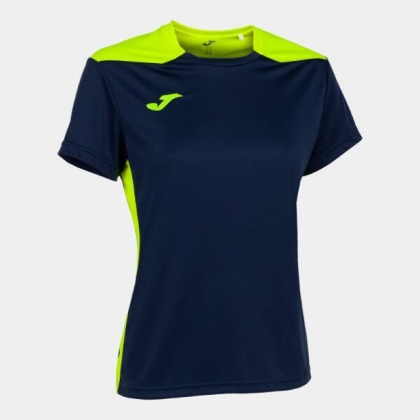 Joma Championship VI Short Sleeve T-shirt W 901265.321 – M, Navy blue, Green