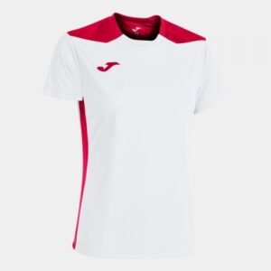 Joma Championship VI Short Sleeve T-shirt W 901265.206 – XL, White, Red
