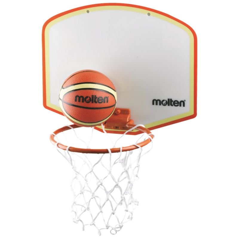 Molten KB100V12 mini basketball set – N/A, White, Brown