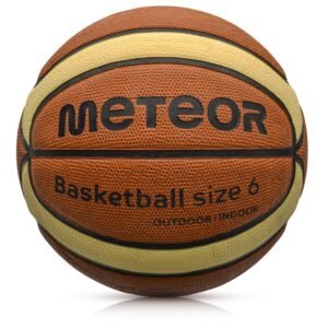 Meteor 10101 basketball ball – uniw, Brown, Beige/Cream