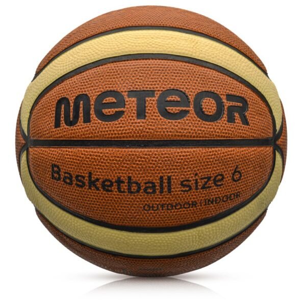 Meteor 10101 basketball ball – uniw, Brown, Beige/Cream