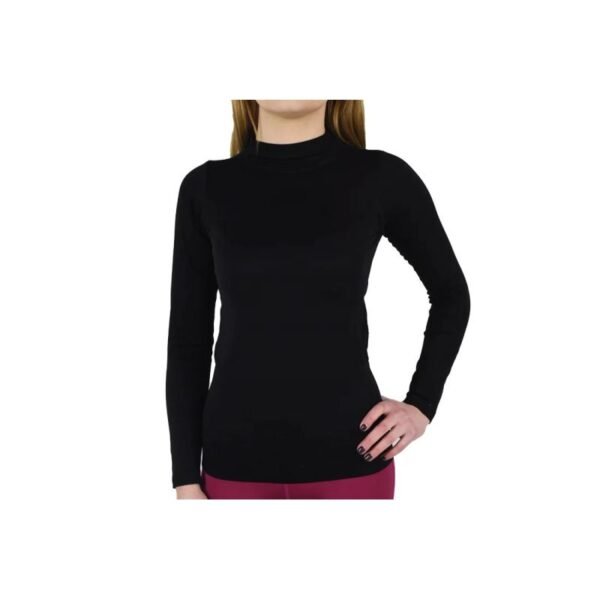 GymHero Longsleeve Seamless T-shirt W 766-BLACK – S, Black