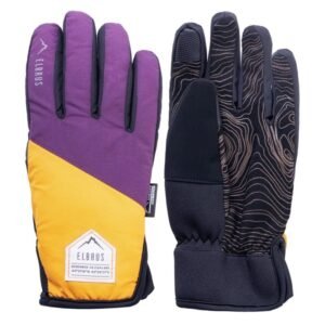 Elbrus Pointe Wo’s W gloves 92800553532 – S/M, Violet, Yellow