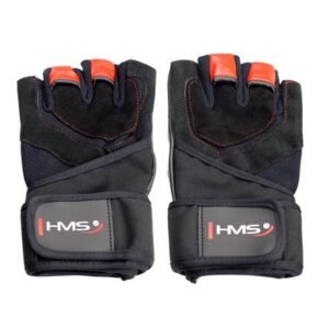 Black / Red HMS RST01 gym gloves – N/A, Black