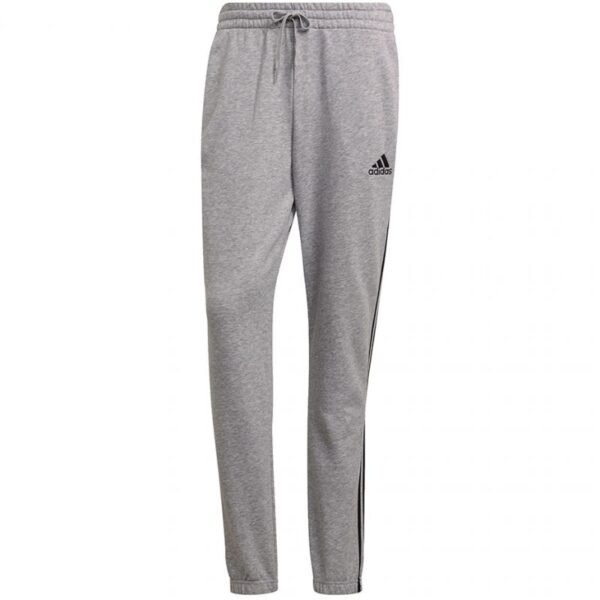 Adidas Essentials Tapered Elastic Cuff 3 Stripes Pant M GK9001 – S, Gray/Silver