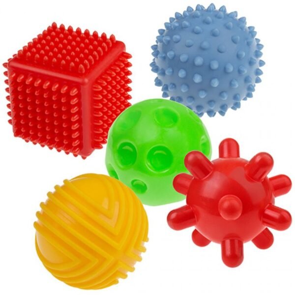 Sensory balls, shapes 5 pcs. AM Tullo 421 – N/A, Multicolour