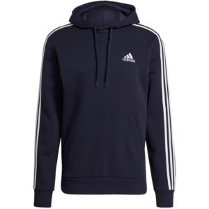 Adidas Essentials Fleece 3-Stripes Hoodie M GK9073 – XL, Navy blue