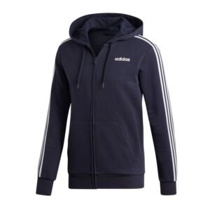 Adidas Essentials 3 Stripes FZ Fleece M DU0475 sweatshirt – S, Navy blue