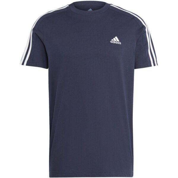 adidas Essentials Single Jersey 3-Stripes Tee M IC9335 – L, Navy blue