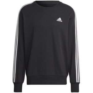 adidas Essentials French Terry 3-Stripes M IC9317 sweatshirt – S, Black