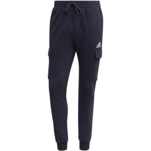 adidas Essentials Fleece Regular Tapered Cargo M HL2232 pants – M, Navy blue