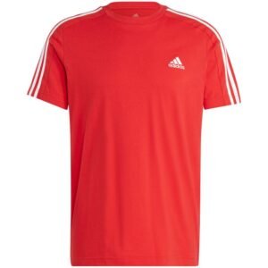 adidas Essentials Single Jersey 3-Stripes M IC9339 – S, Red