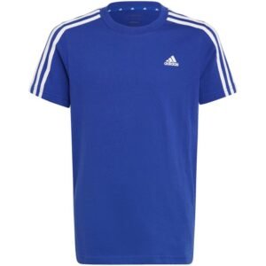 Adidas Essentials 3-Stripes Cotton Tee Jr IC0604 – 140CM, Blue