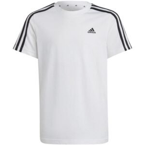 Adidas Essentials 3-Stripes Cotton Tee Jr IC0605 – 152cm, White