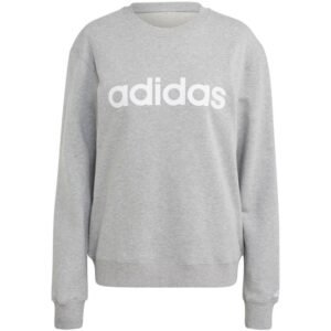 adidas Essentials Linear French Terry W IC6880 sweatshirt – L, Gray/Silver