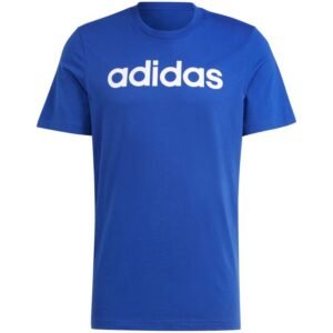 adidas Essentials Single Jersey Linear Embroidered M IC9279 – XL, Blue