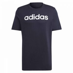 adidas Essentials Single Jersey Linear Embroidered Logo Tee M IC9275 – 2XL, Navy blue