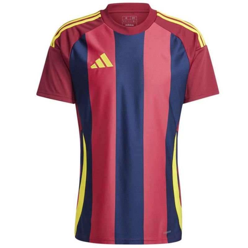 Adidas Striped 24 JSY M T-shirt IW2149 – L, Red, Navy blue, Yellow