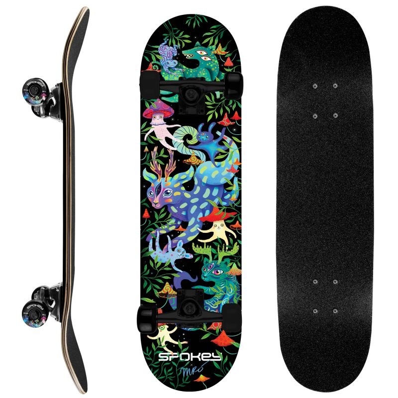 Spokey skateboard with glowing graphics Ollie SPK-942542