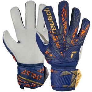 Reusch Attrakt Solid M 5470515 4410 goalkeeper gloves – 9,5, Navy blue