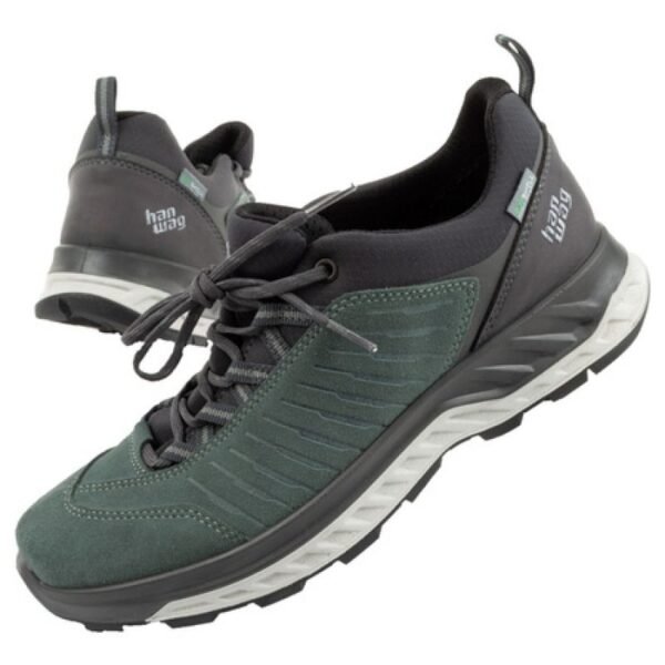 Hanwag M H9132-603011 trekking shoes – 40.5, Green, Gray/Silver