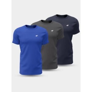 T-shirts 4F M 4FWSS24TTSHM1898-91S 3PAK – XL, Multicolour