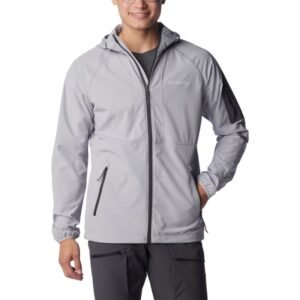 Columbia Tall Heights Hooded Softshell Jacket M 1975591039 – L, Gray/Silver