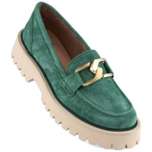 Filippo W PAW459C suede leather shoes, green – 39, Green