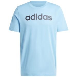 adidas Essentials Single Jersey Linear Embroidered Logo Tee M IS1350 – 2XL, Blue