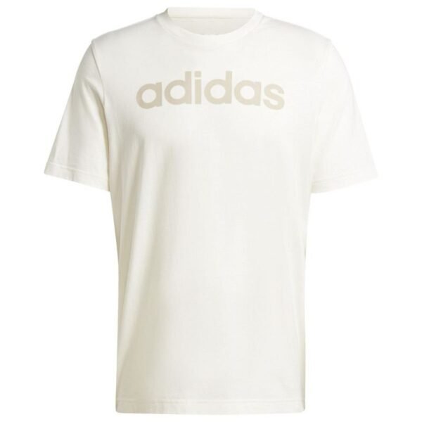 adidas Essentials Single Jersey Linear Embroidered Logo Tee M IS1345 – XL, White