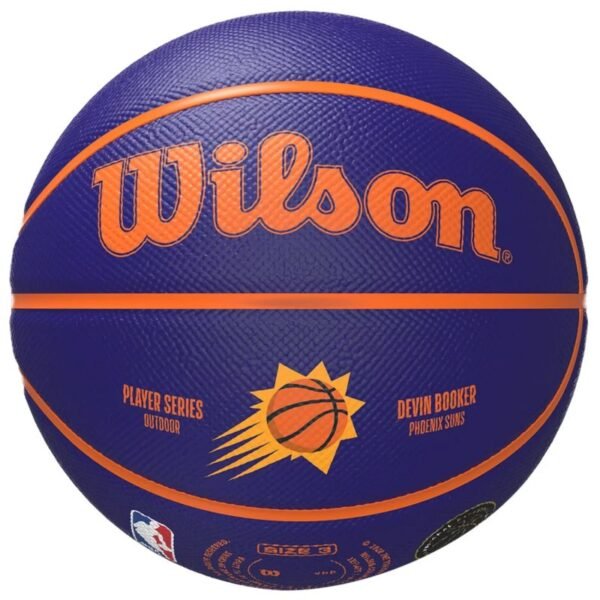 Wilson NBA Player Icon Devin Booker Mini Ball WZ4019801XB – 3, Violet