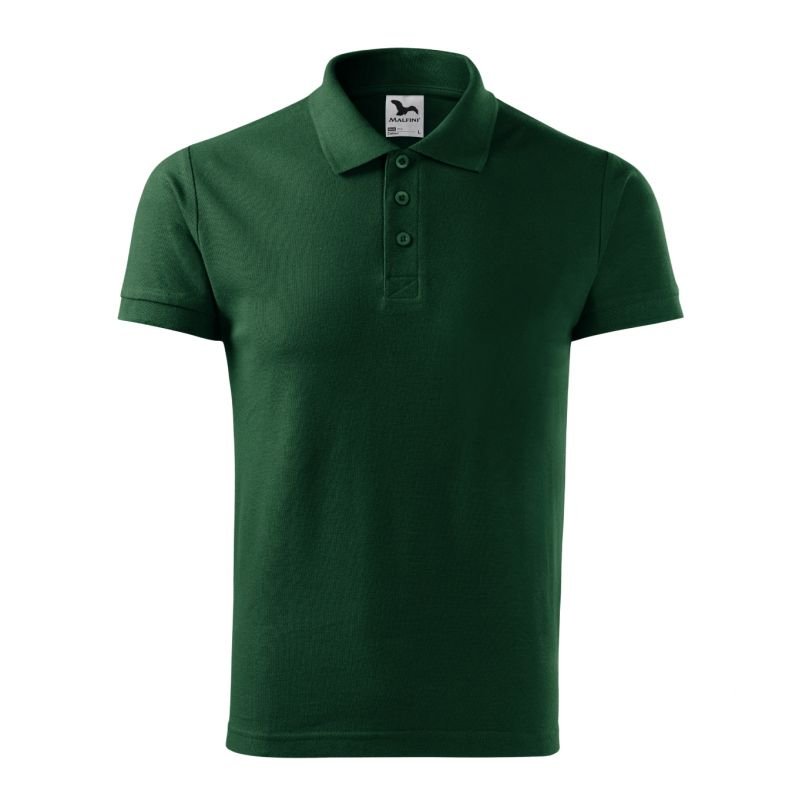 Malfini Cotton M MLI-212D3 polo shirt dark green