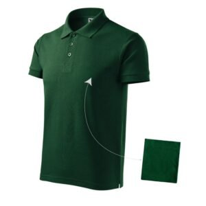 Malfini Cotton M MLI-212D3 polo shirt dark green – 3XL, Green