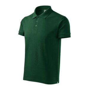 Malfini Cotton Heavy M MLI-215D3 polo shirt dark green – S, Green