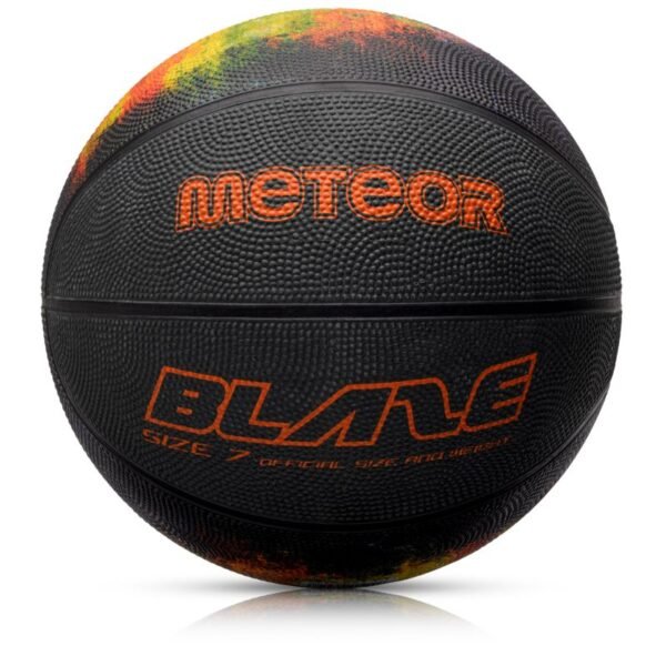 Meteor Blaze 7 16812 size 7 basketball – uniw, Black