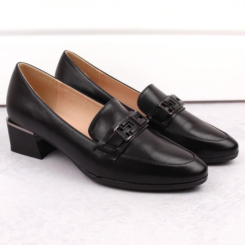 Vinceza W JAN270A low-heeled shoes, black