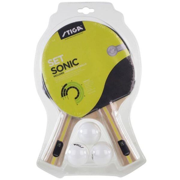 Stiga Set Sonic table tennis rackets 92800591800 – N/A, Black